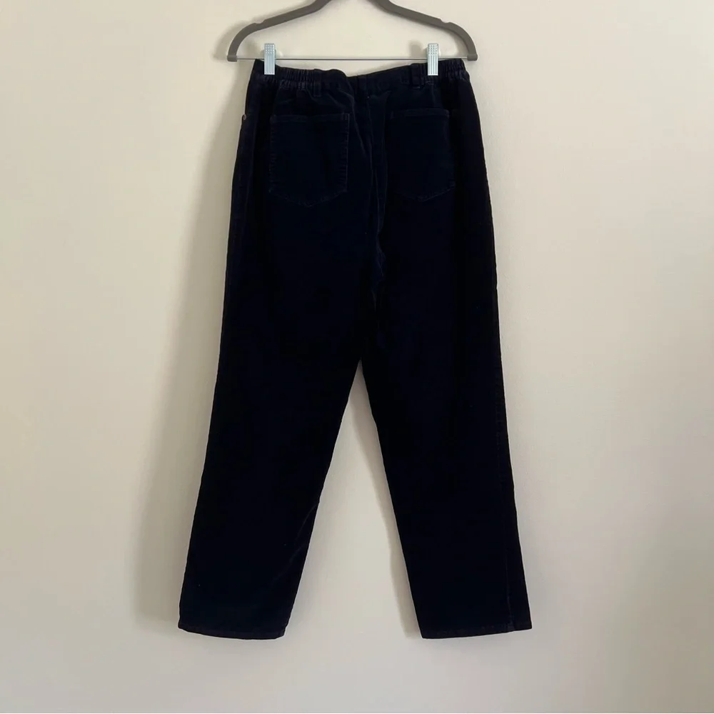 🛍️Ruby Rd. Women Straight Leg Corduroy Pants Navy Blue sz 8 Cotton Work Gorpcore